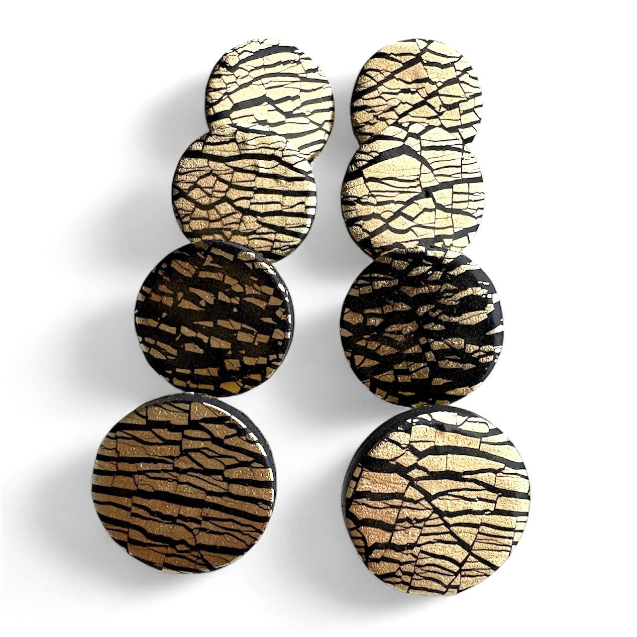 Σκουλαρίκια Black Gold Circle Σκουλαρίκια Black Gold Circle - Image 3