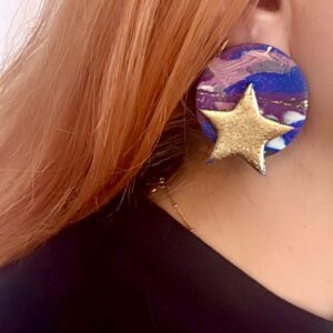 Alternative view of Χειροποίητα Σκουλαρίκια Πηλός Christmas Star