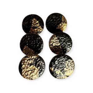 Alternative view of Σκουλαρίκια Μαύρο & Χρυσό