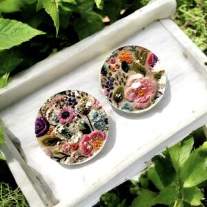 Σκουλαρίκια Vintage Floral