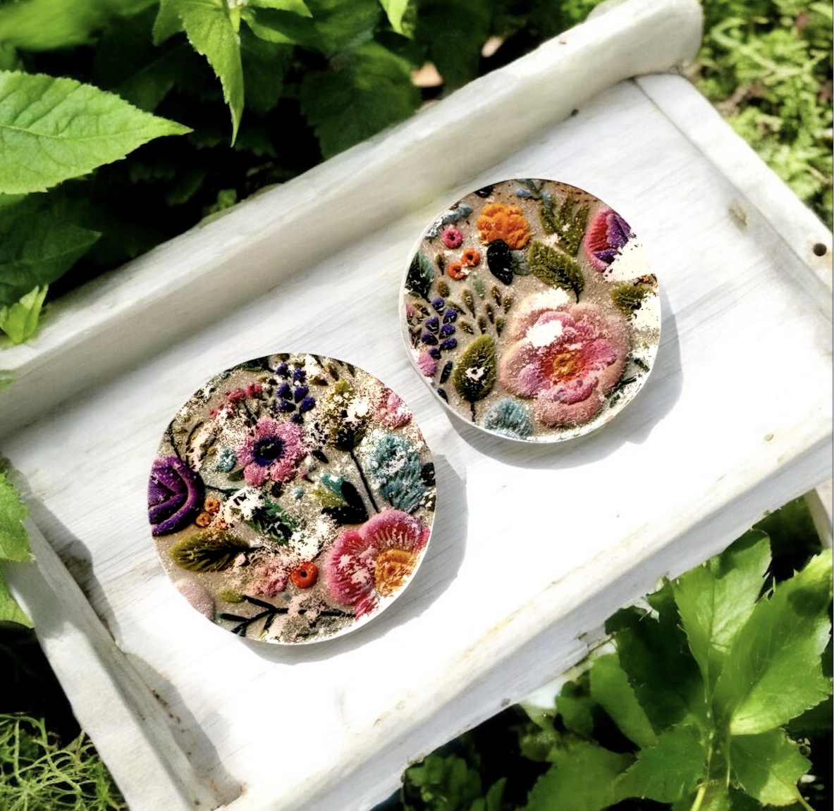 Σκουλαρίκια Vintage Floral