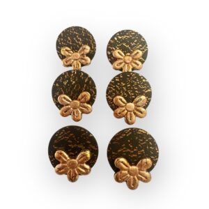 Alternative view of Σκουλαρίκια Μπρονζέ Λουλούδι