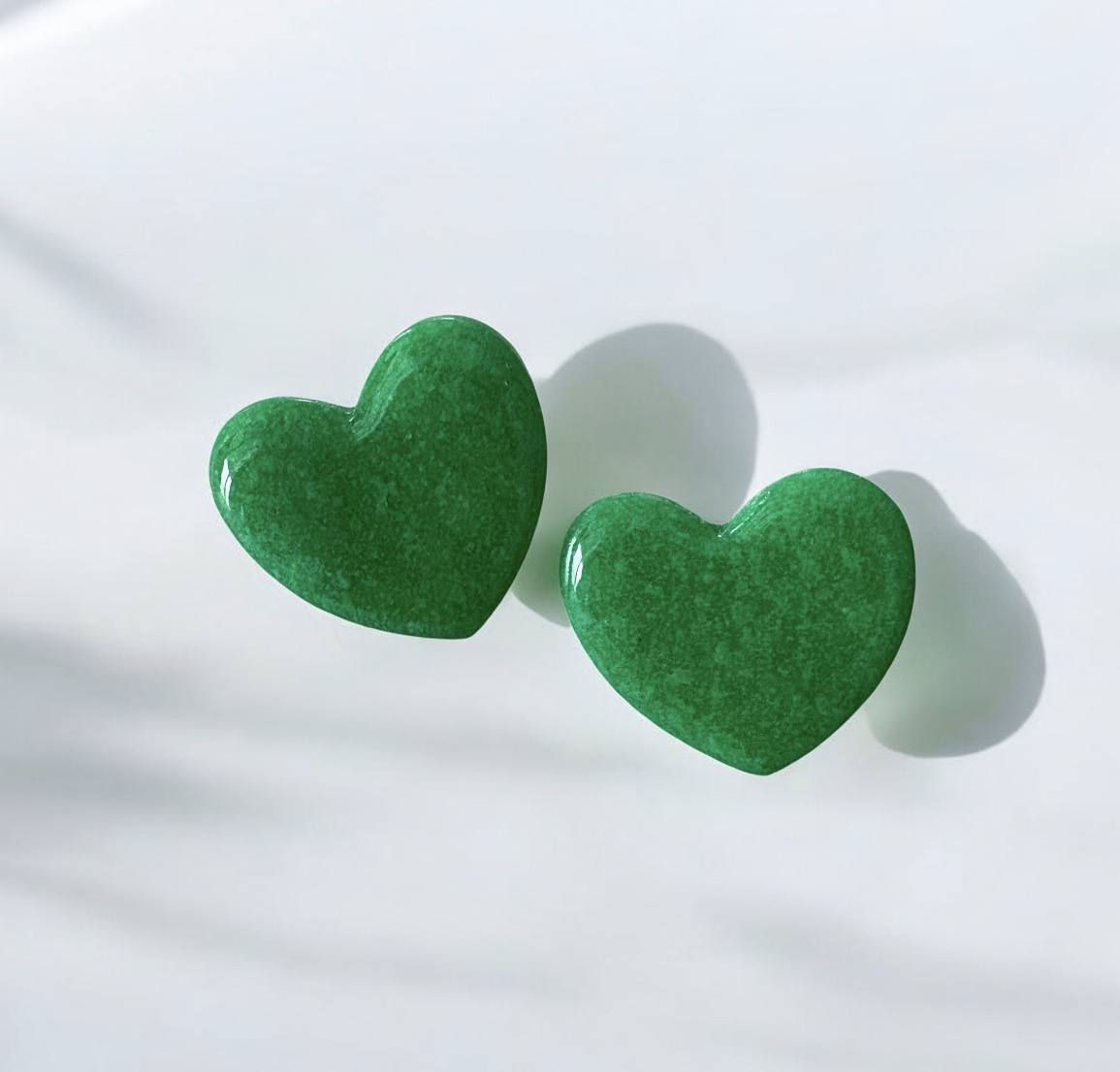 Σκουλαρίκια Πράσινη Καρδιά