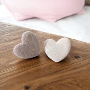 Alternative view of Χειροποίητα Σκουλαρίκια Πηλός Glitter Heart