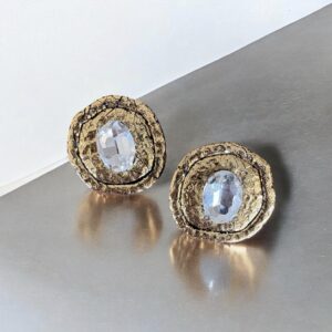 Σκουλαρίκια Gold Stone