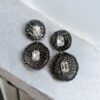Χειροποίητα Σκουλαρίκια Πηλός Noir Crystal 12 Noir Crystal